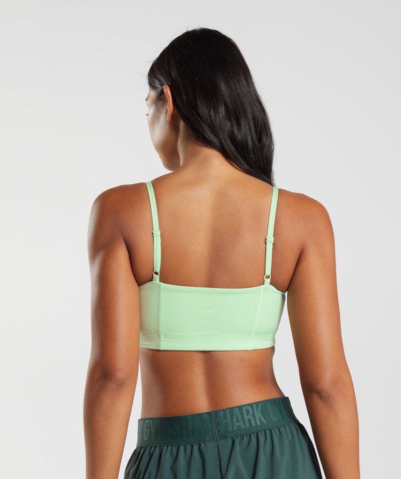 Women's Gymshark Bandeau Sports Bra Mint | CA 830NDA